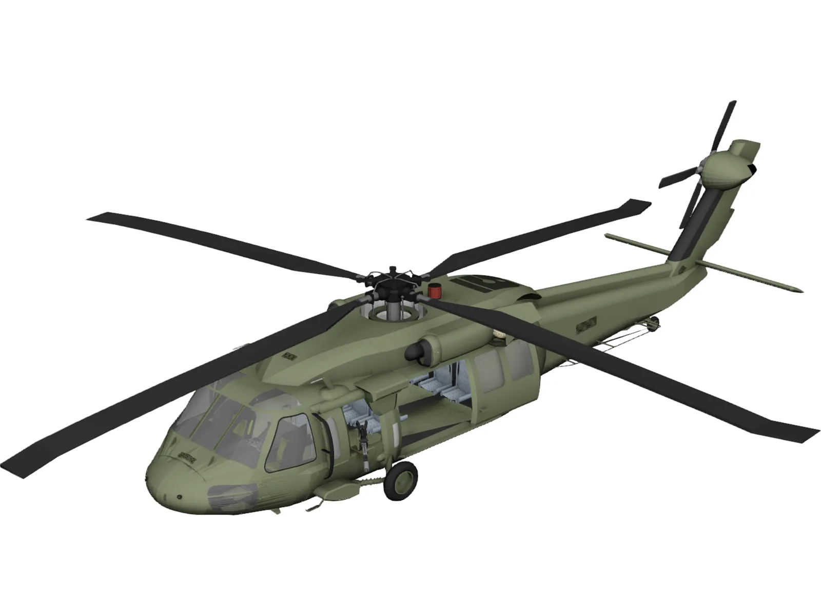 Sikorsky UH-60 Black Hawk 3D Model main preview