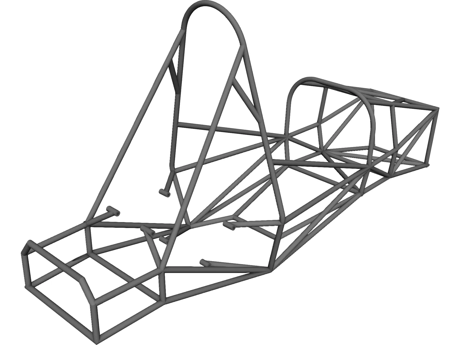 Chassis FSAE 3D Model main preview