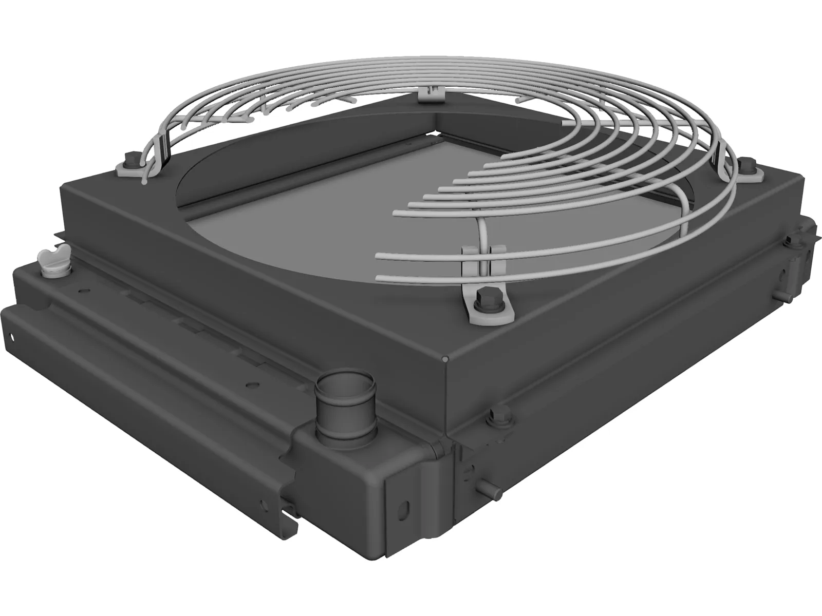 Truck Radiator 3D Model main preview