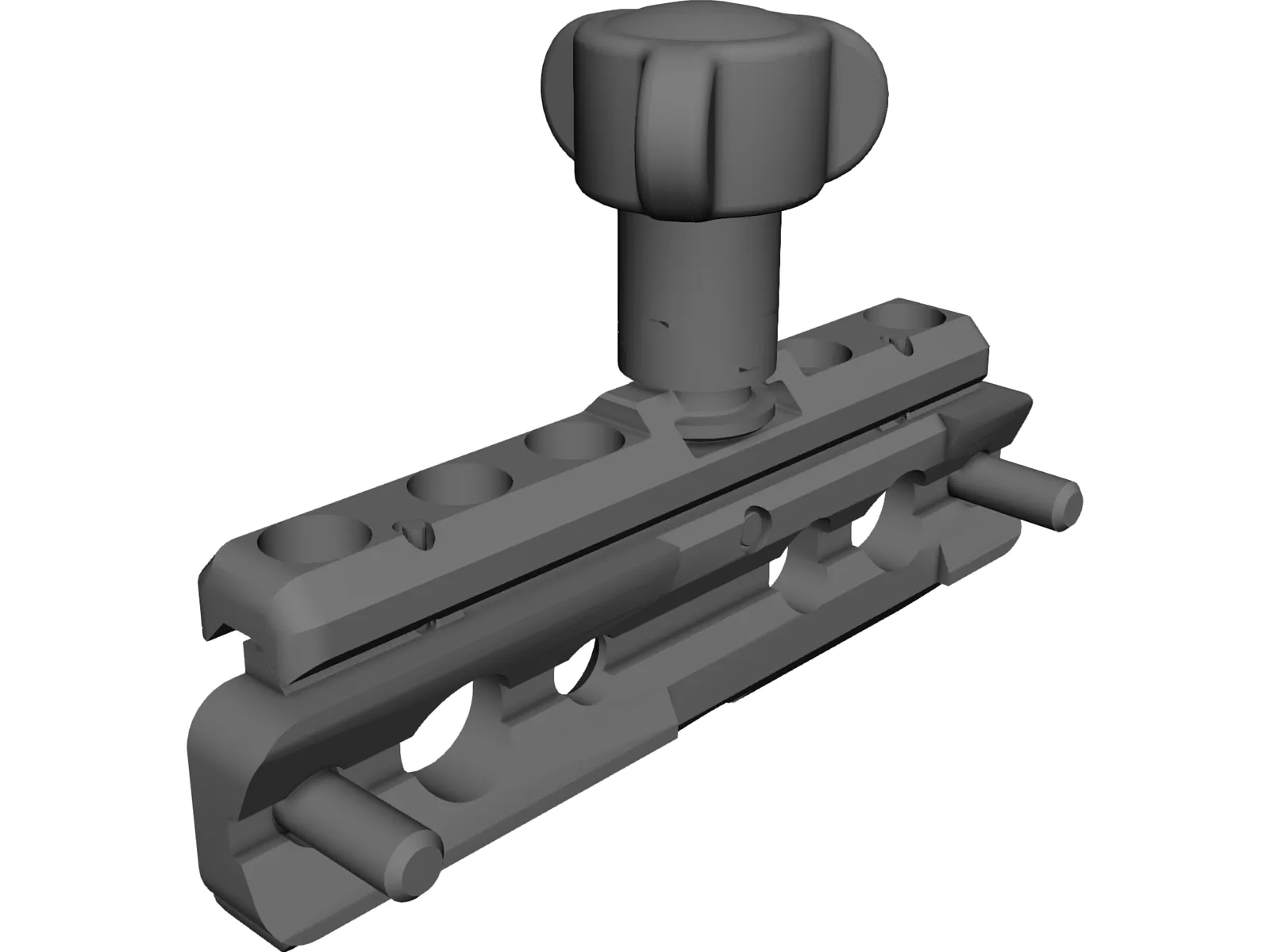 Picatinny Rail mount 3D Model main preview