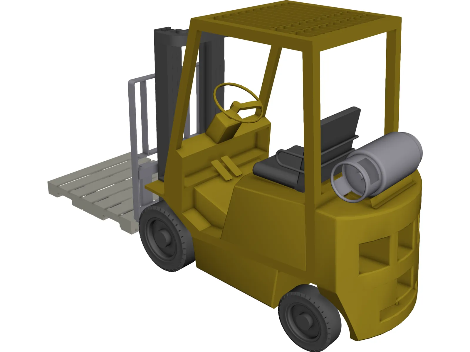 Forklift Yale 3D Model main preview