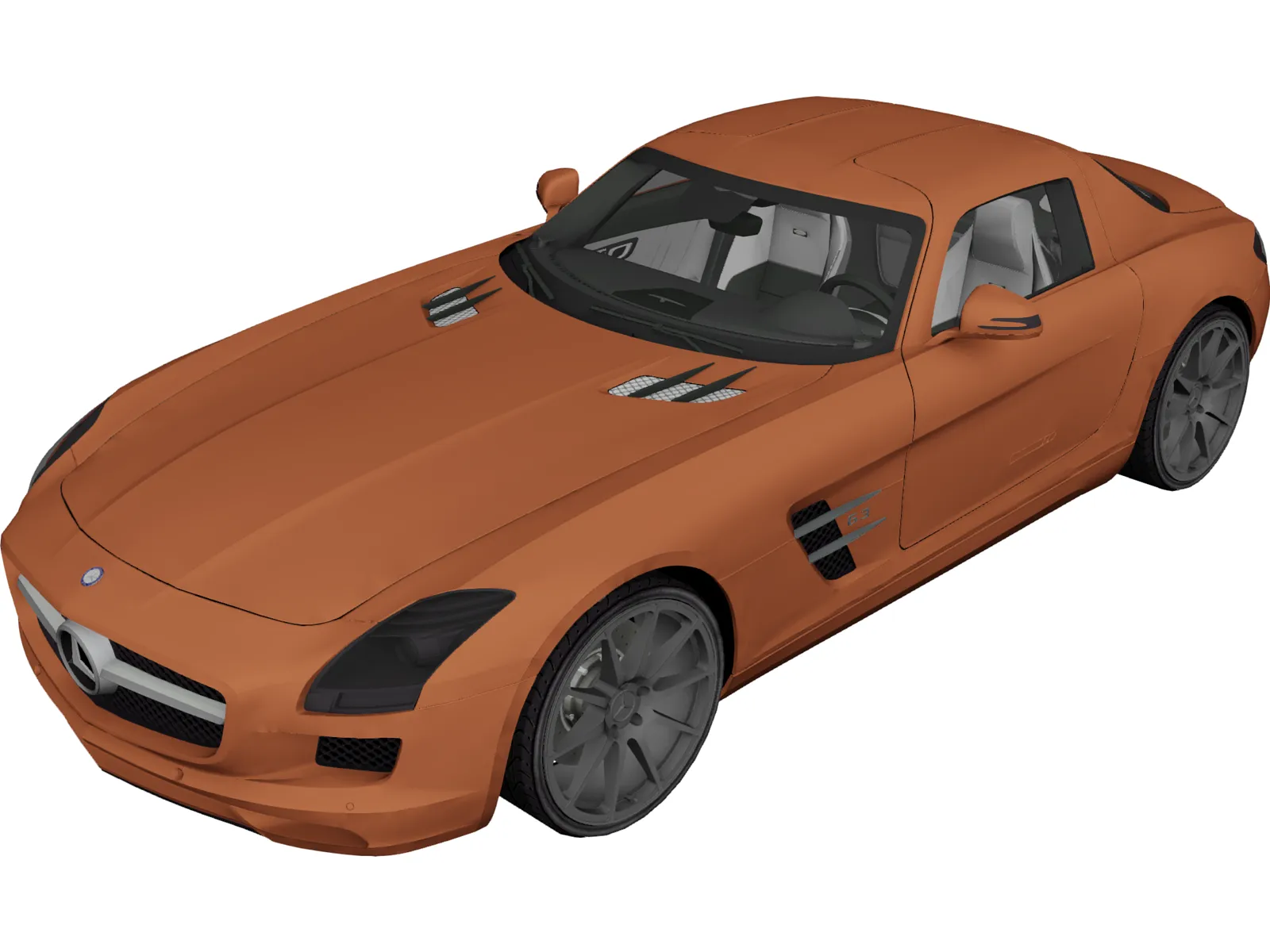 Mercedes-Benz SLS AMG 3D Model main preview