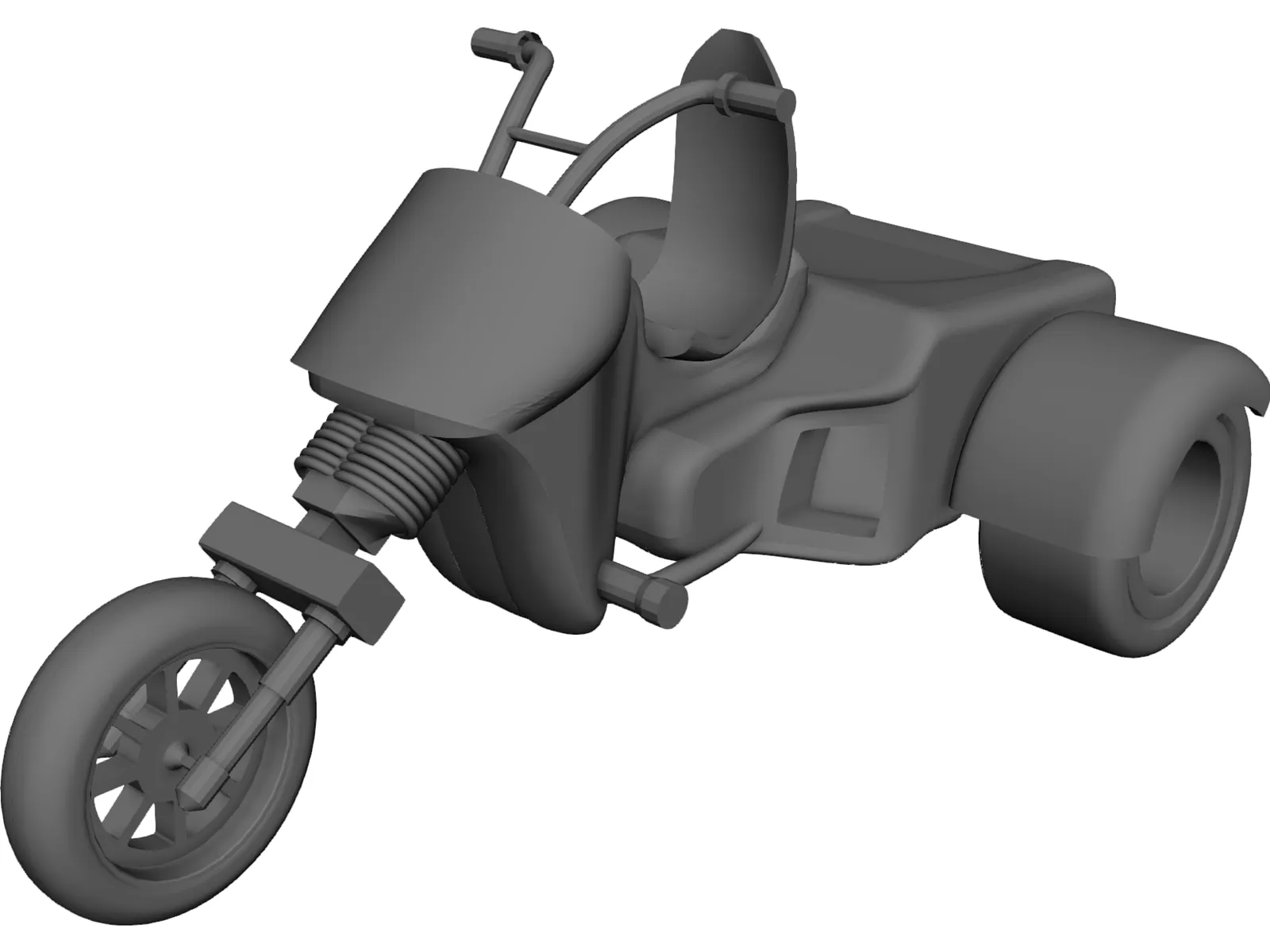 Trike 3D Model main preview
