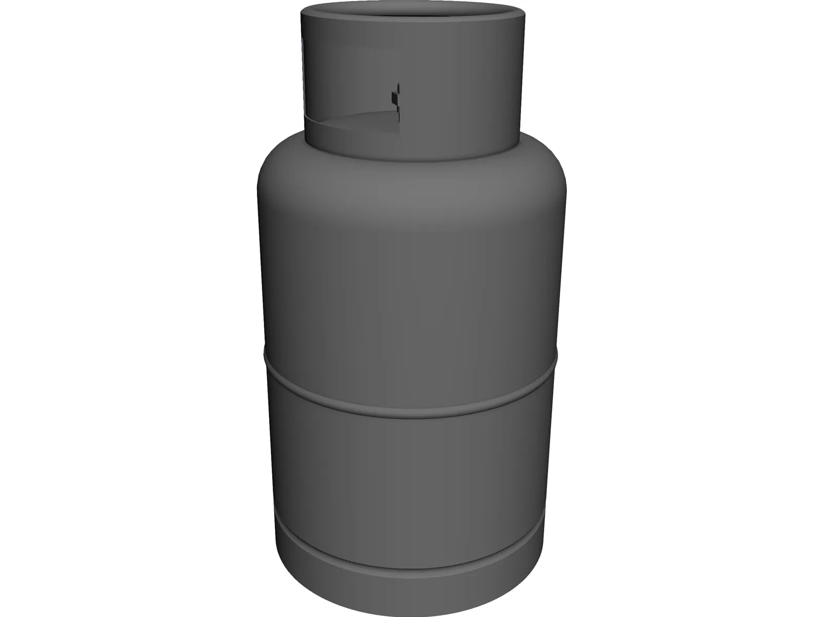 Gas Cylinder 3D Model main preview