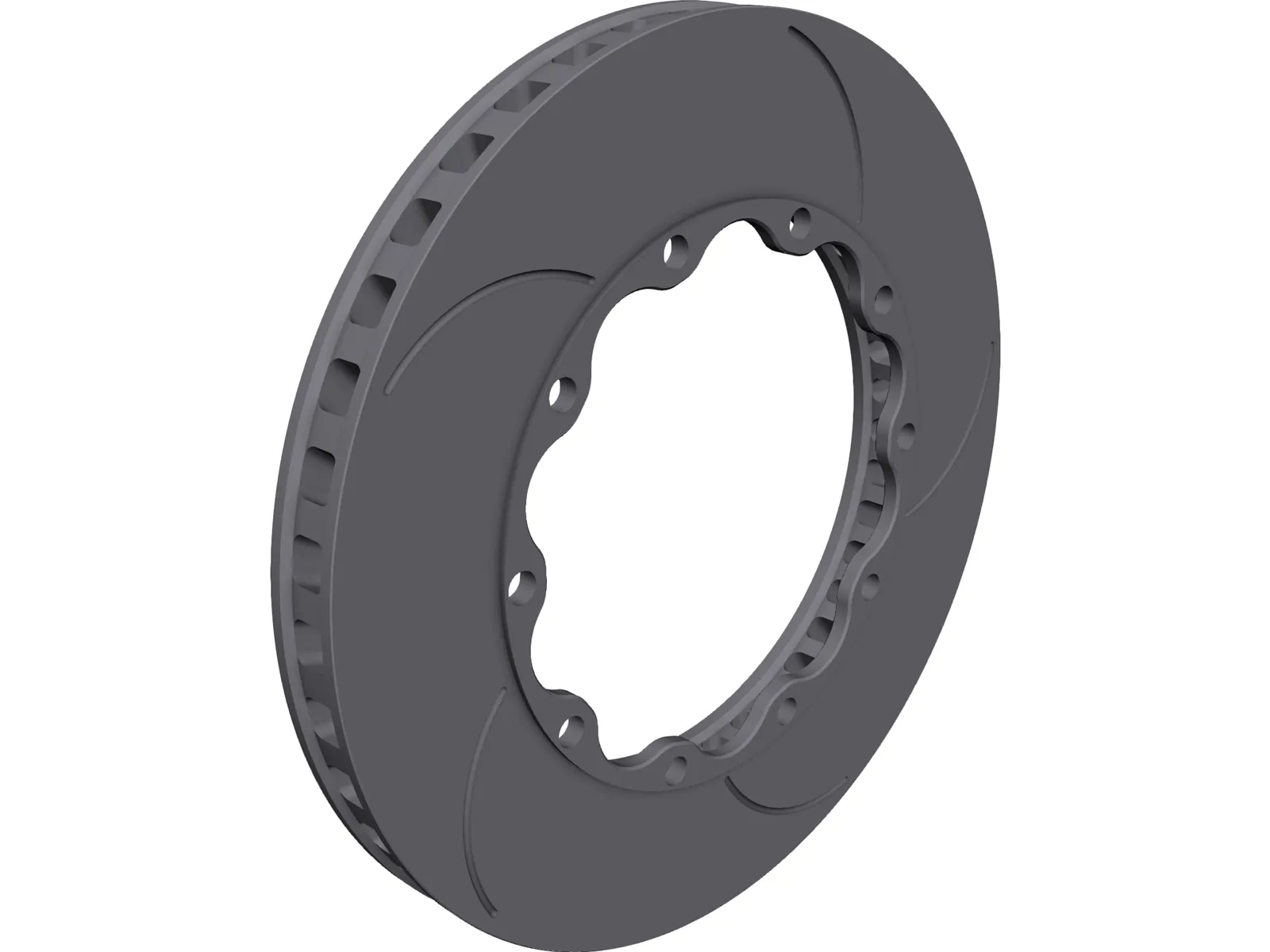 Brake Disc Front AP Racing 355mm 3D Model main preview