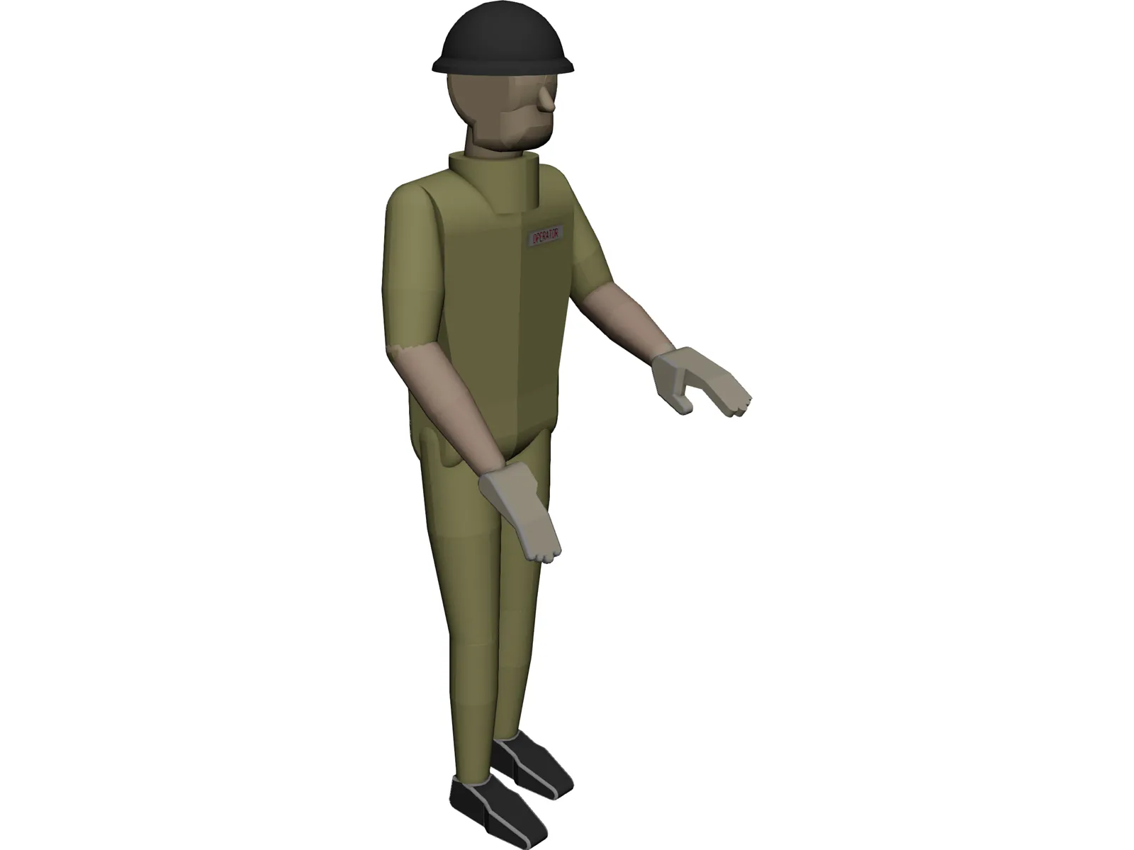 Human Operator 3D Model main preview