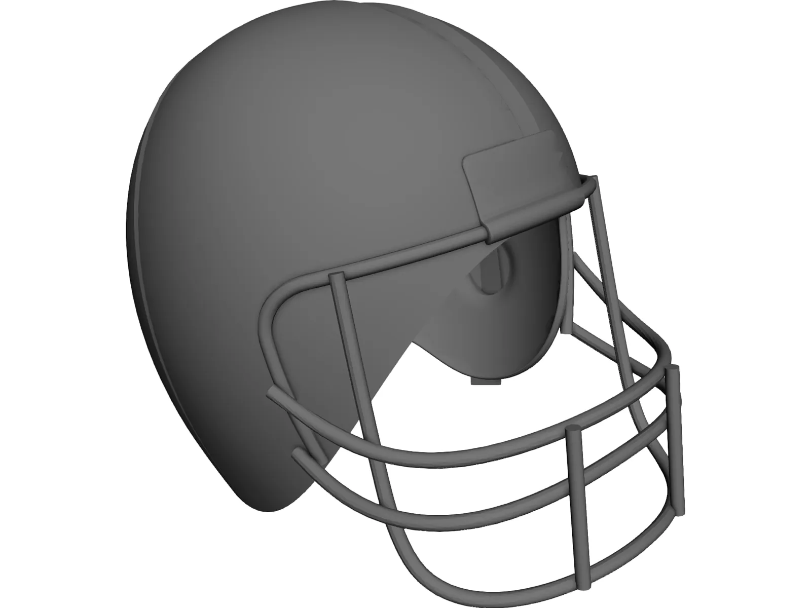 American Football Helmet 3D Model main preview