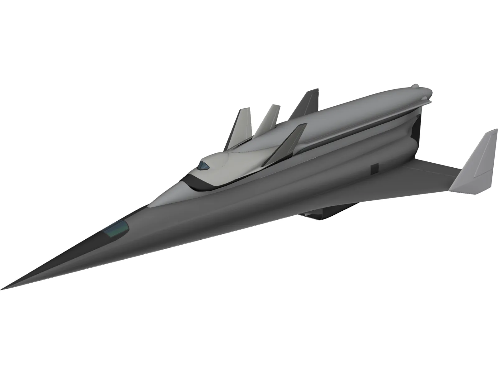 Spyral Space Ship 3D Model main preview