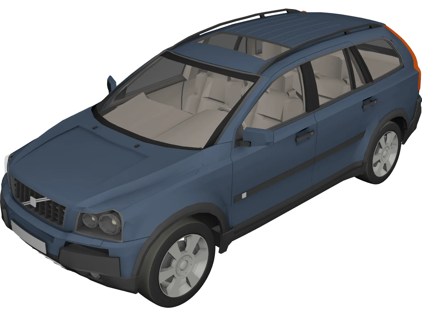 Volvo XC90 3D Model main preview