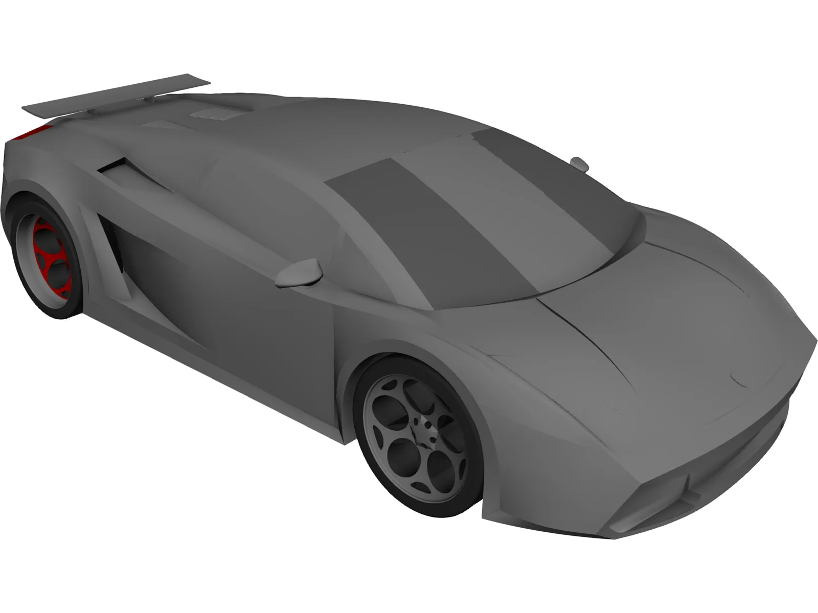 Lamborghini Gallardo 3D Model main preview