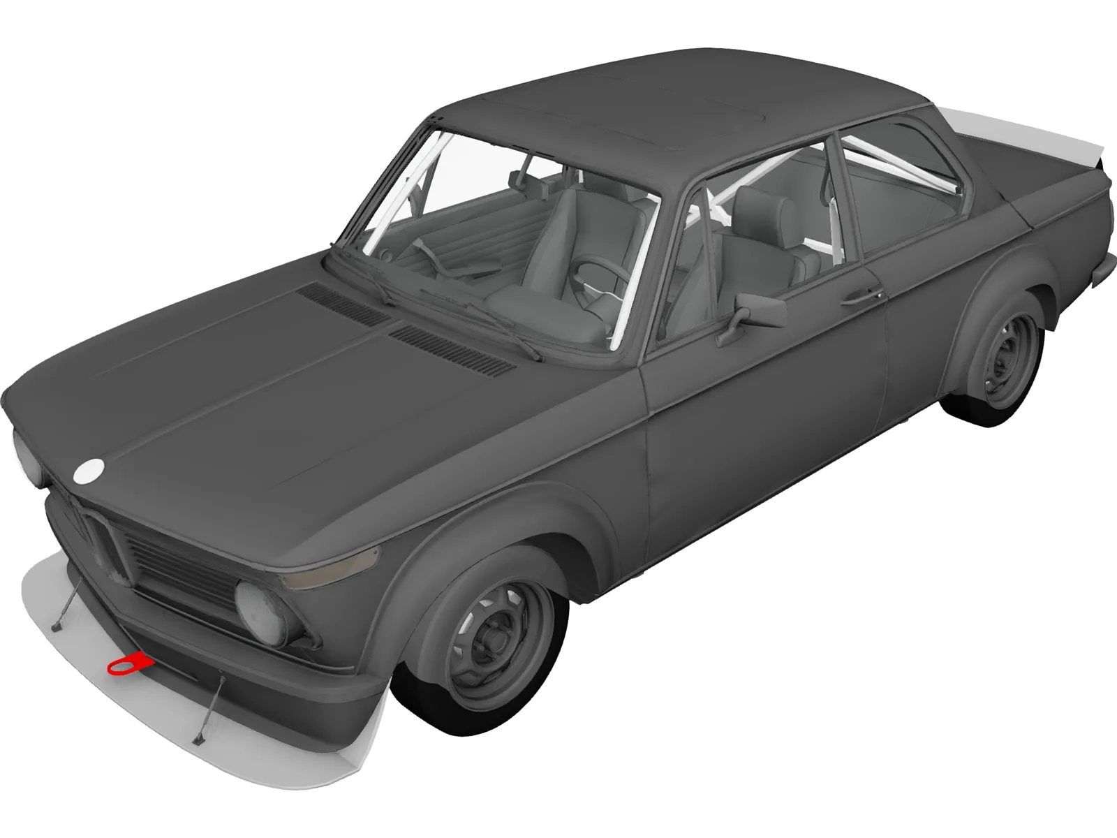 BMW 2002 Turbo (1973) 3D Model main preview
