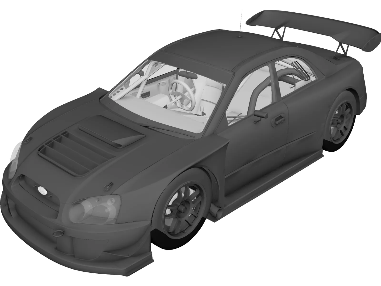 Subaru Impreza (2003) 3D Model main preview