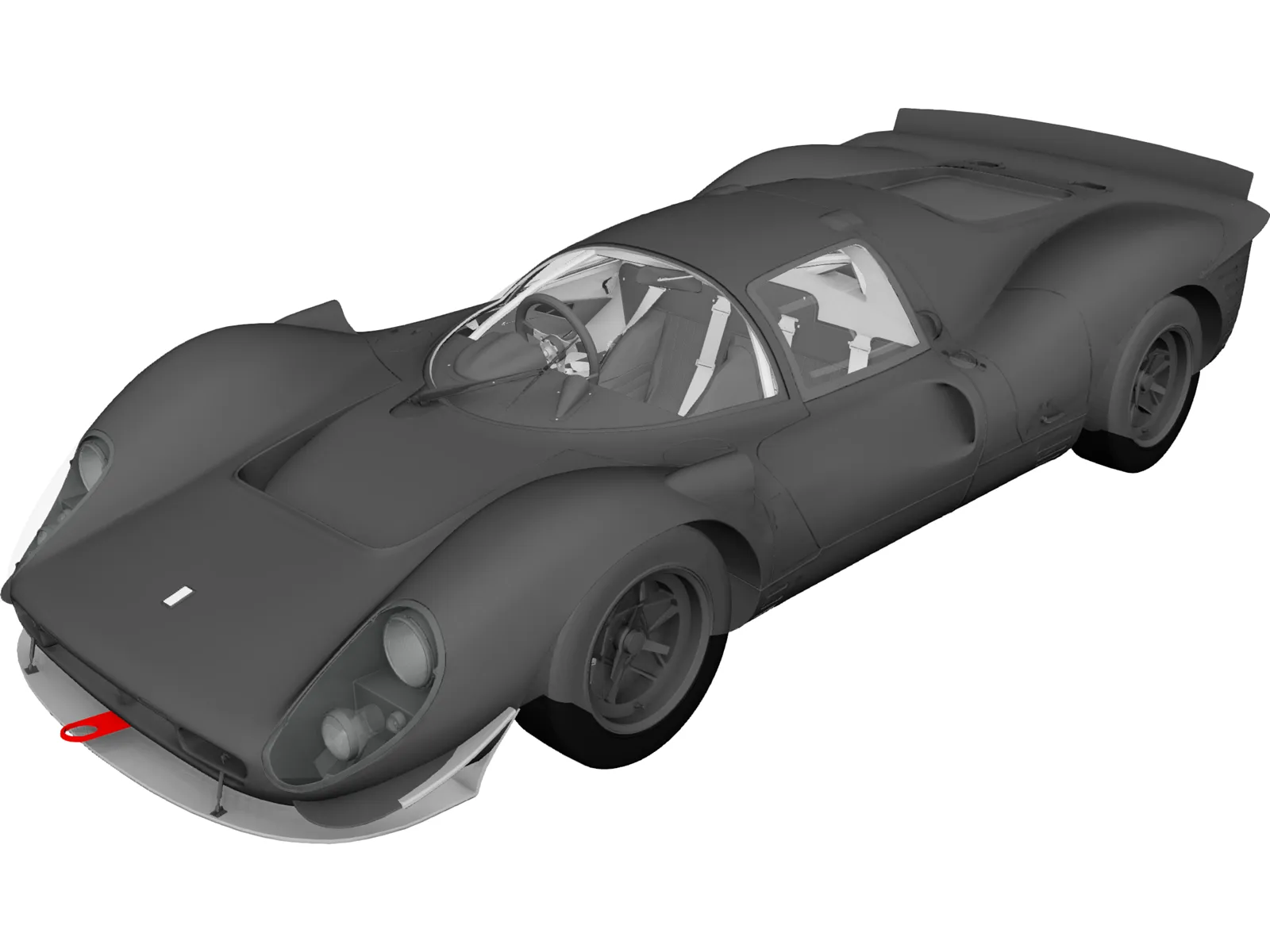 Ferrari 330P4 (1967) 3D Model main preview