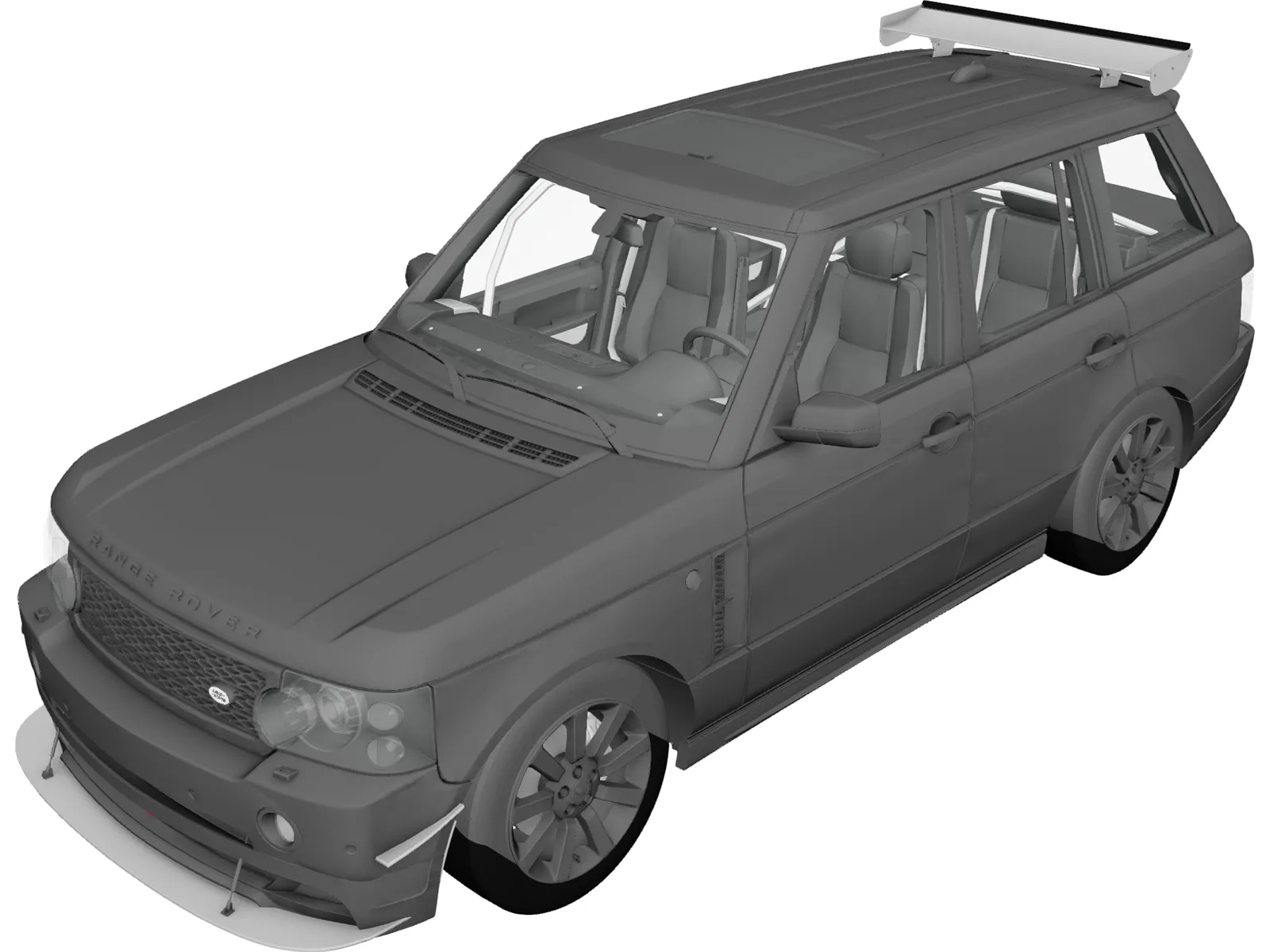 Range Rover Sport [Tuned] (2008) 3D Model main preview