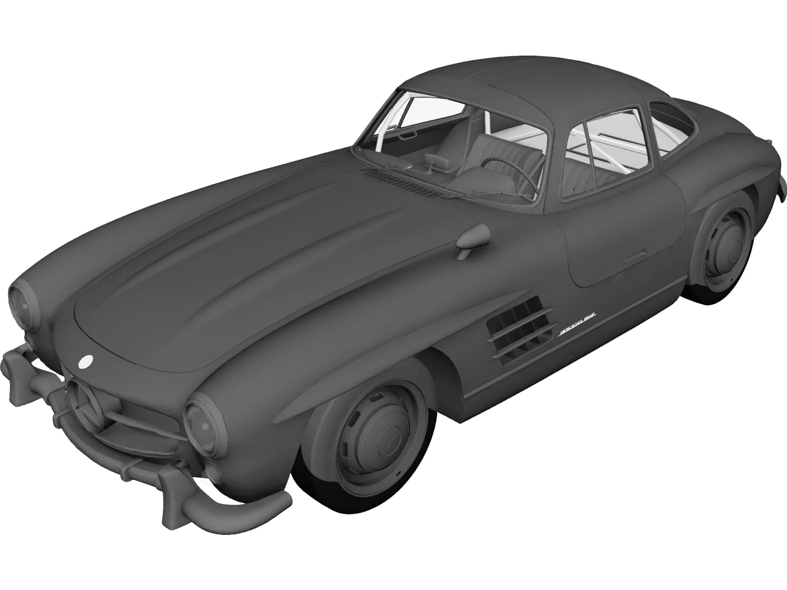 Mercedes-Benz 300SL (1954) 3D Model main preview