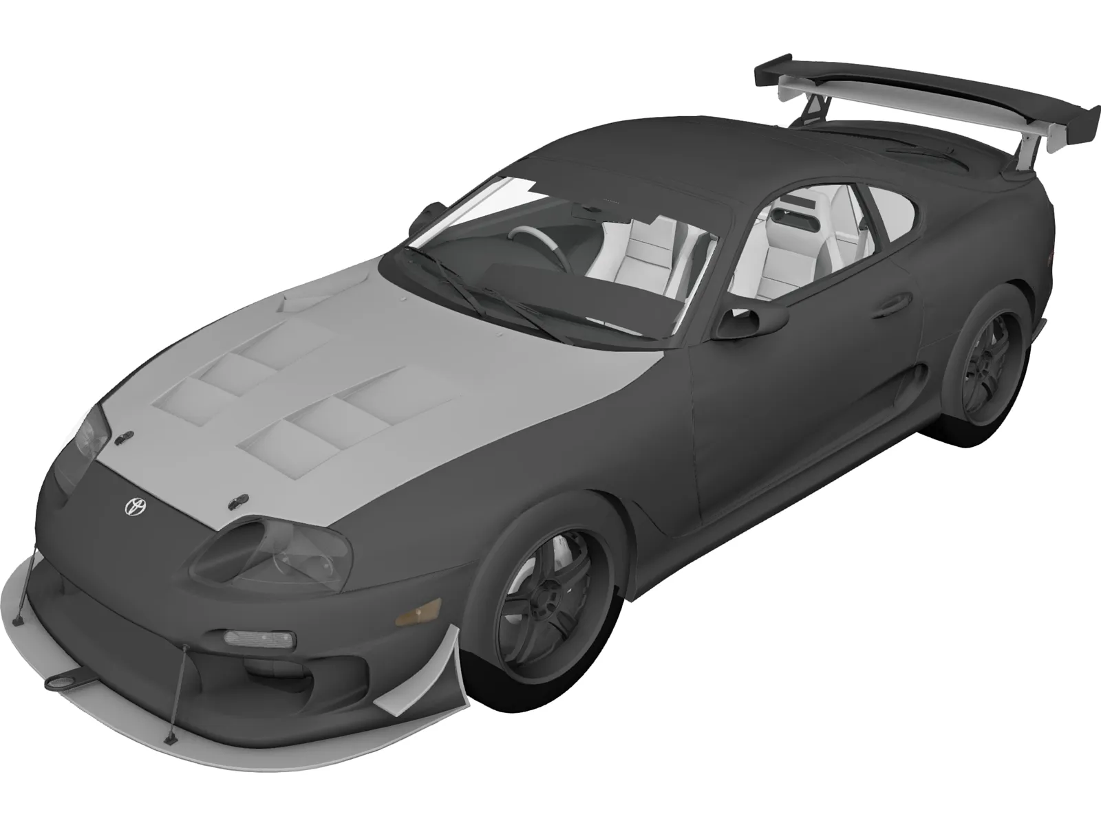 Toyota Supra Top Secret (1998) 3D Model main preview