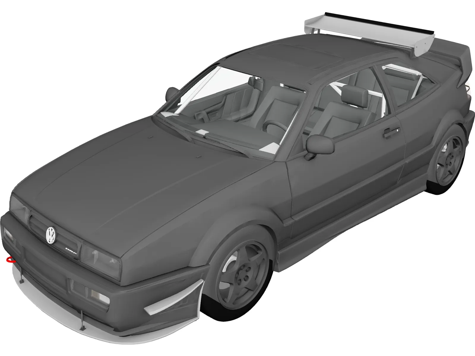 Volkswagen Corrado (1995) 3D Model main preview