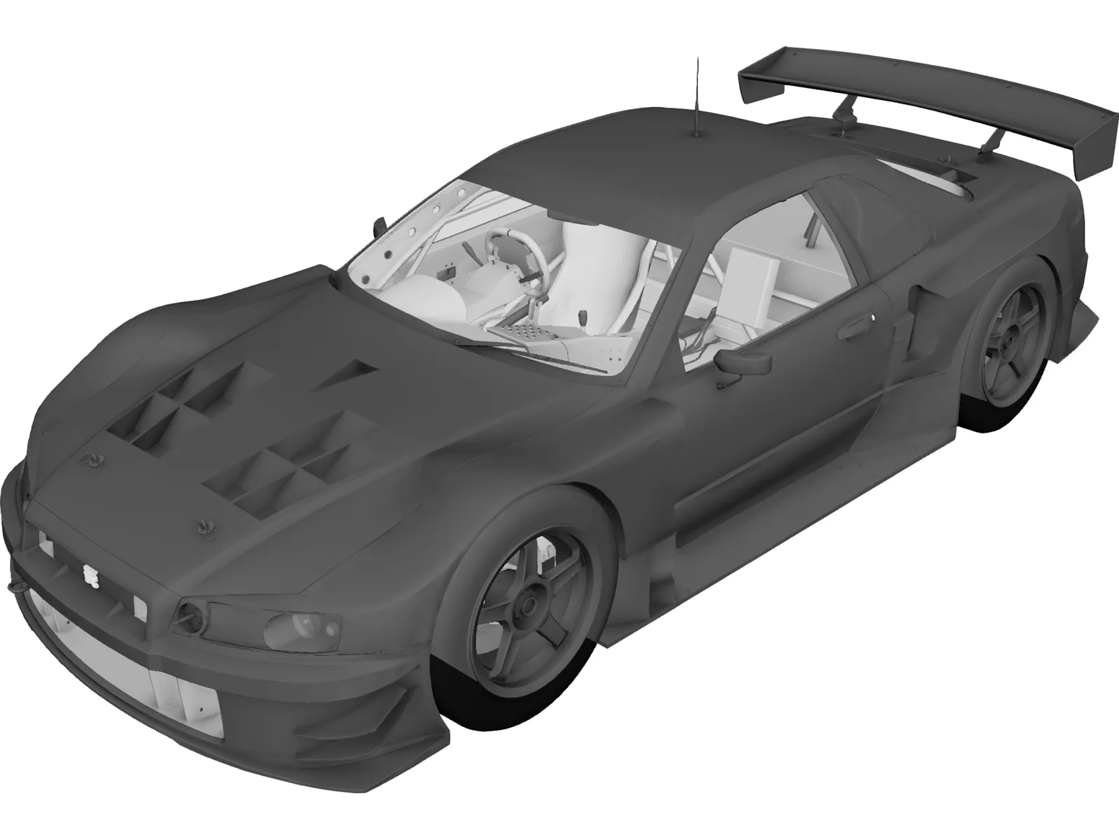 Nissan Skyline (2003) 3D Model main preview