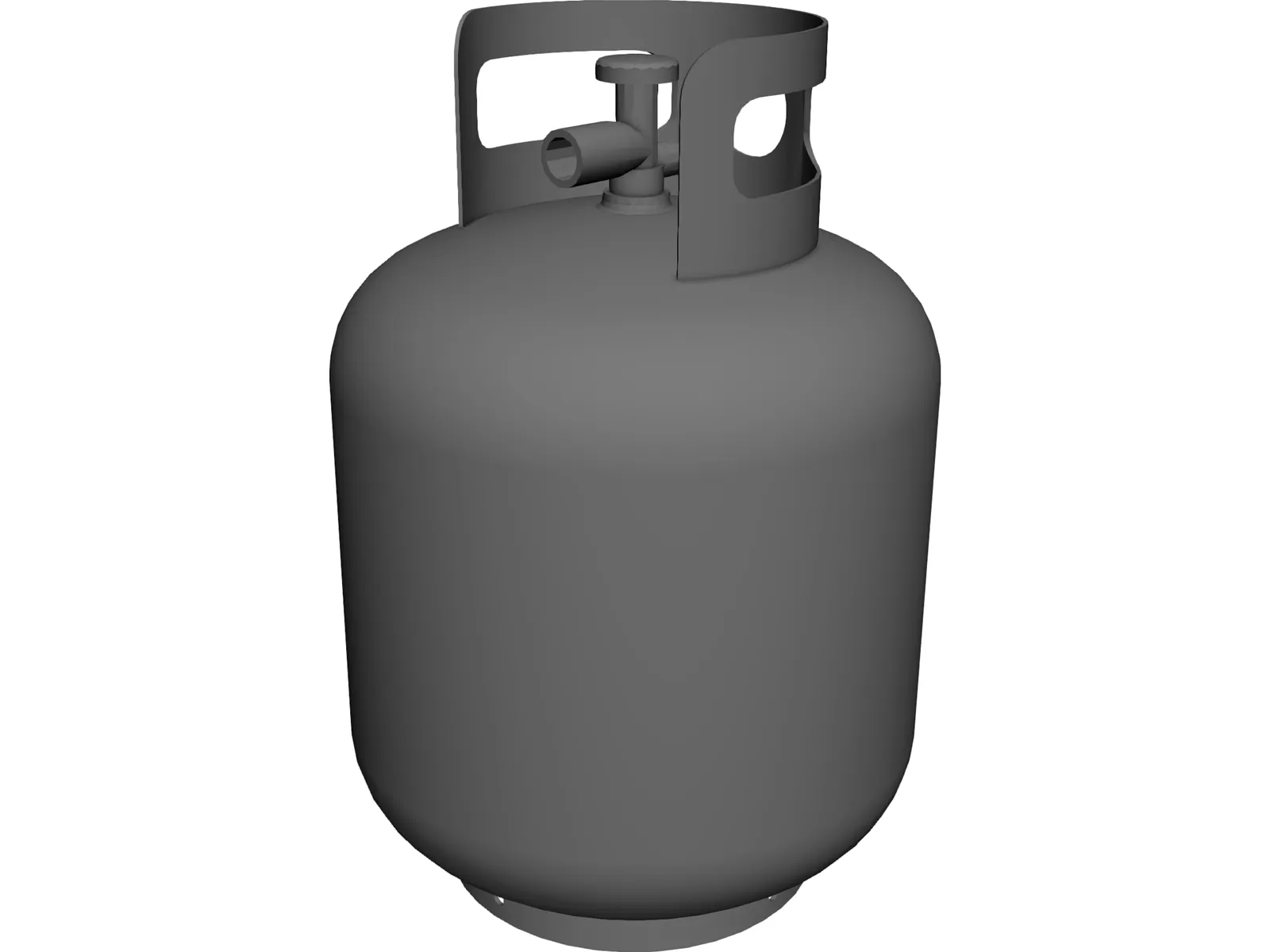 Propane Cylinder, 20 lb 3D Model main preview