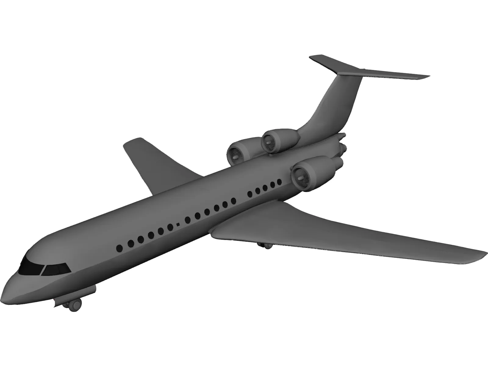 Bombardier Learjet 60 3D Model main preview