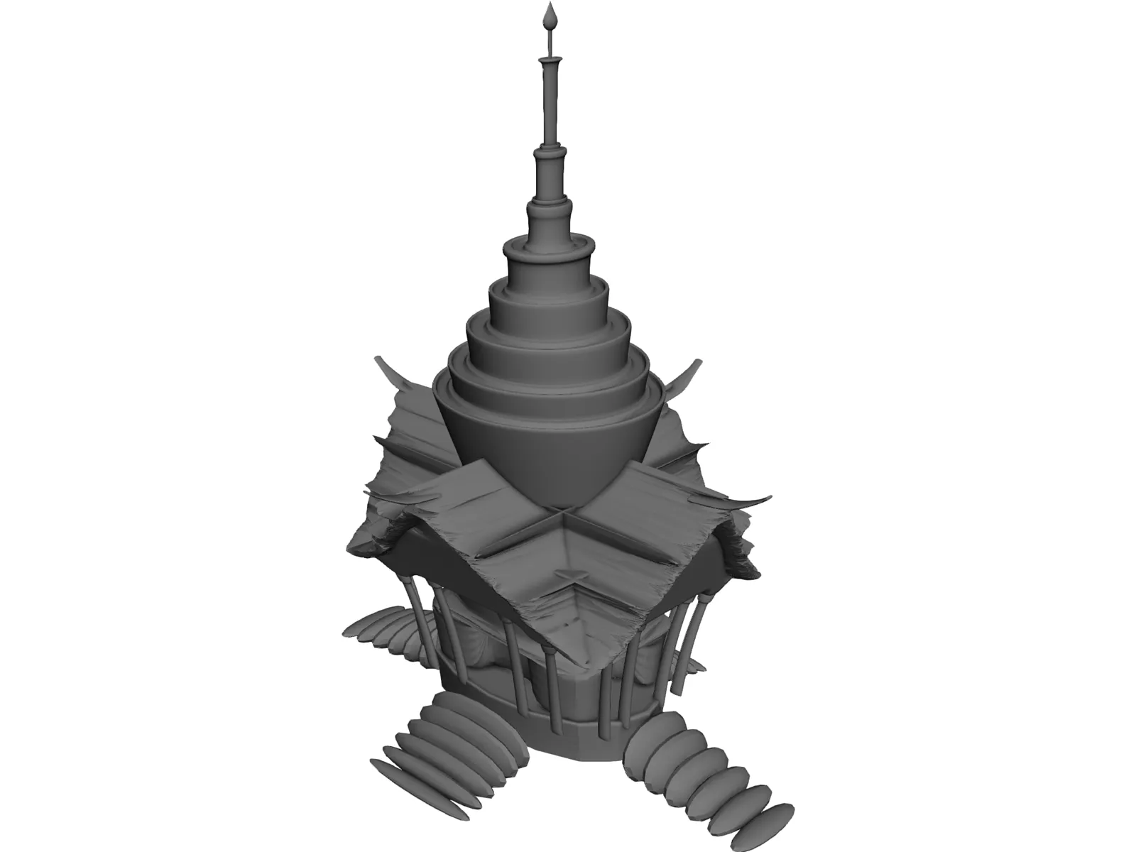 Thai Temple 3D Model main preview