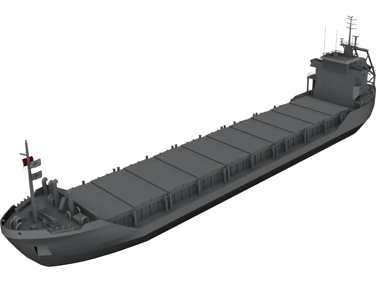 Cargo Ship Wagborg 3D Model main preview