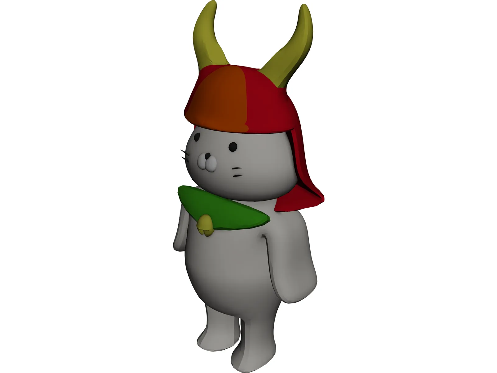 Hikonyan 3D Model main preview