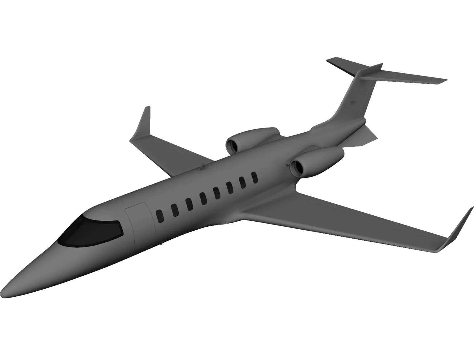 Bombardier Learjet 45 3D Model main preview