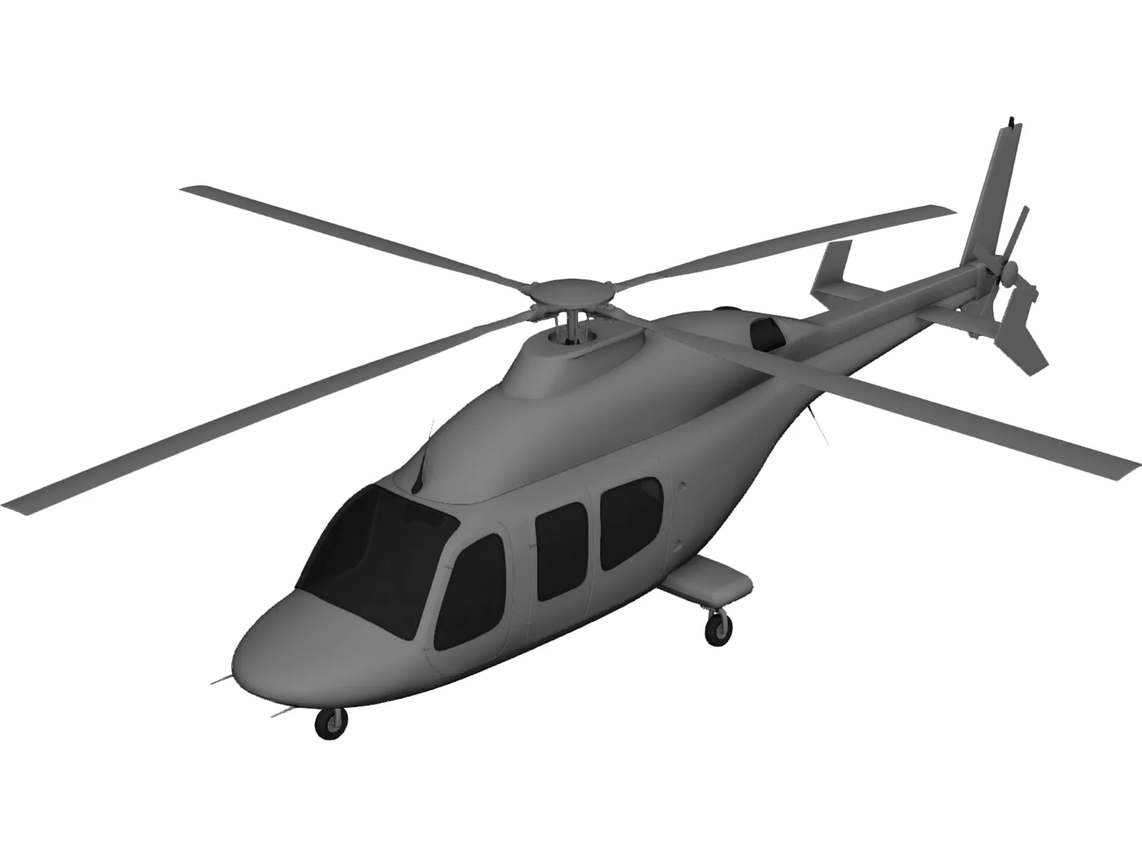 Bell 429 3D Model main preview