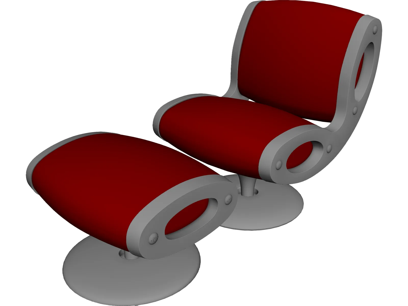 Modern Chair 3D Model main preview