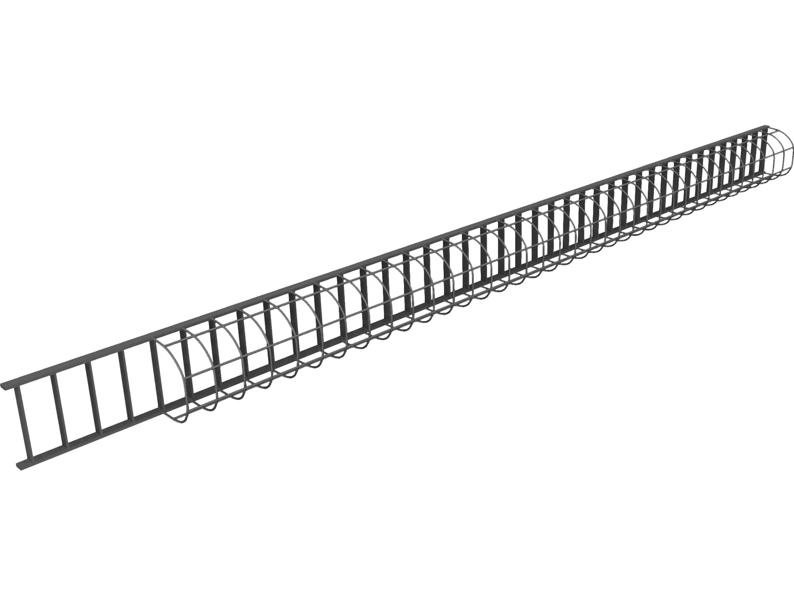 Silo Ladder 3D Model main preview