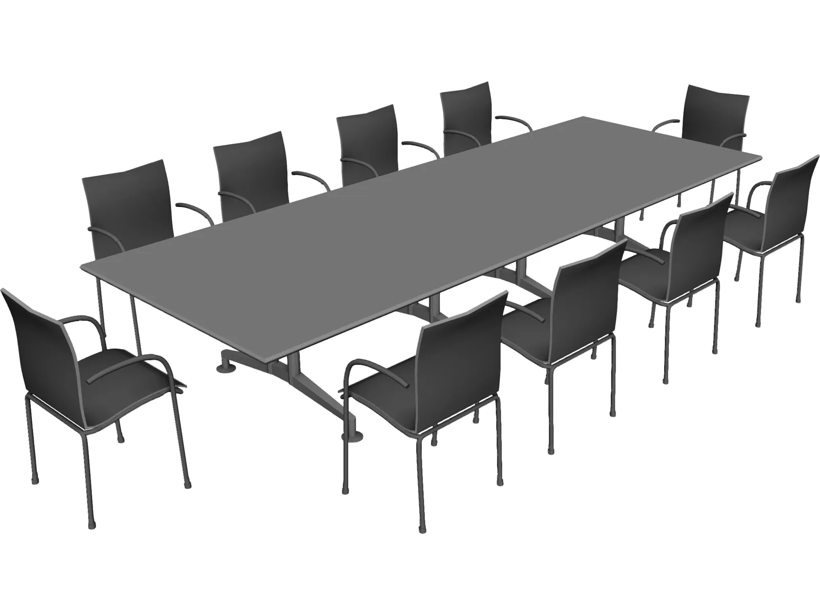 Wilkhahn 440 Meeting Room Table 3D Model main preview