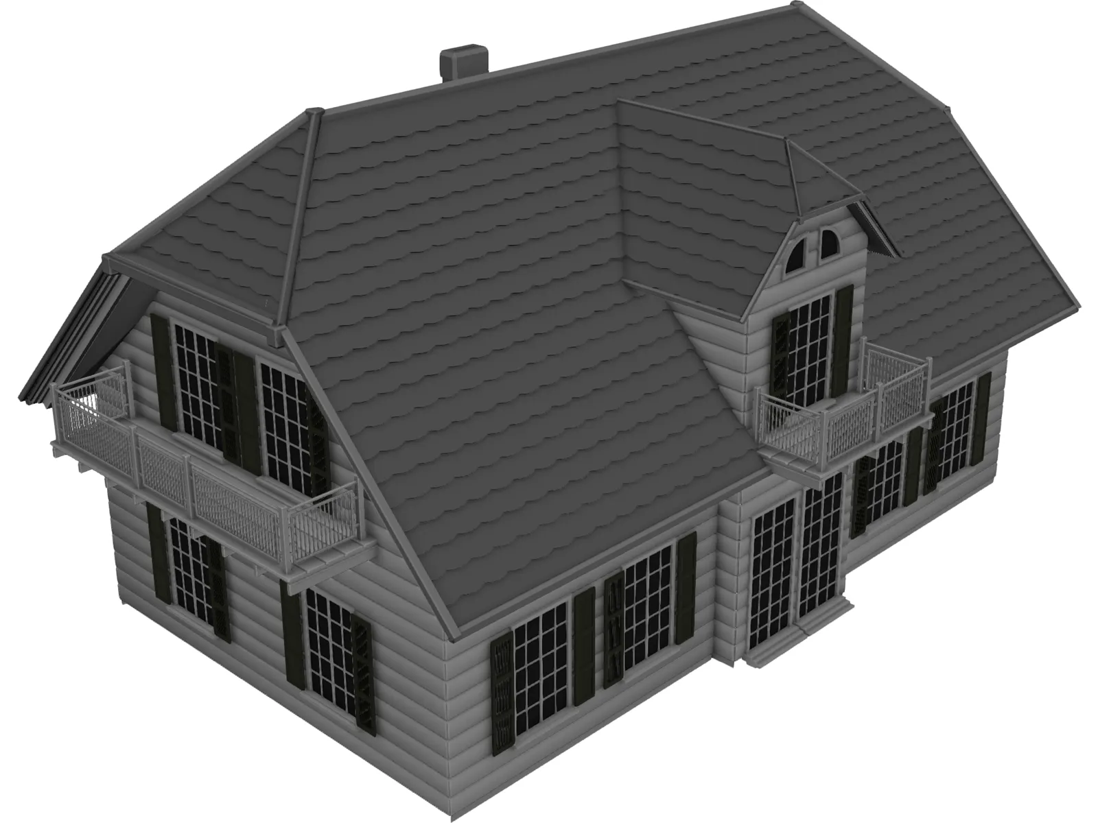 House 3D Model main preview