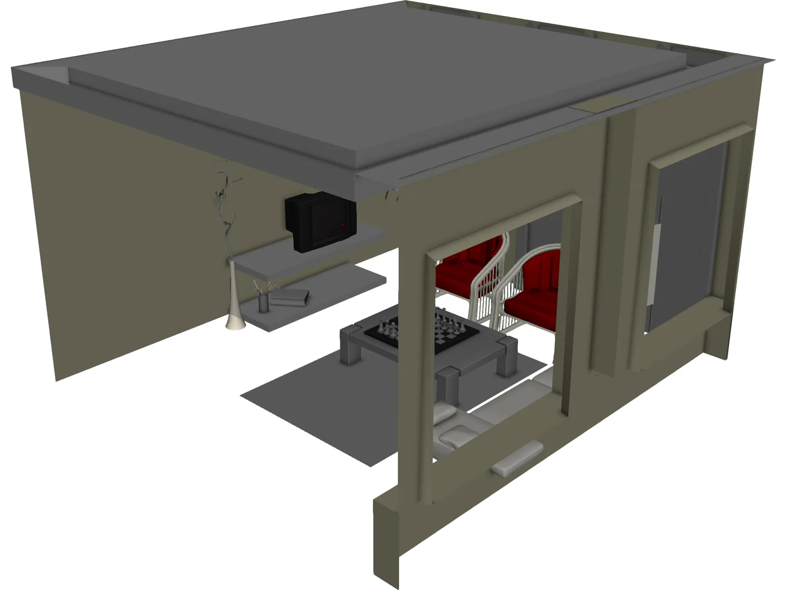 Room 3D Model main preview
