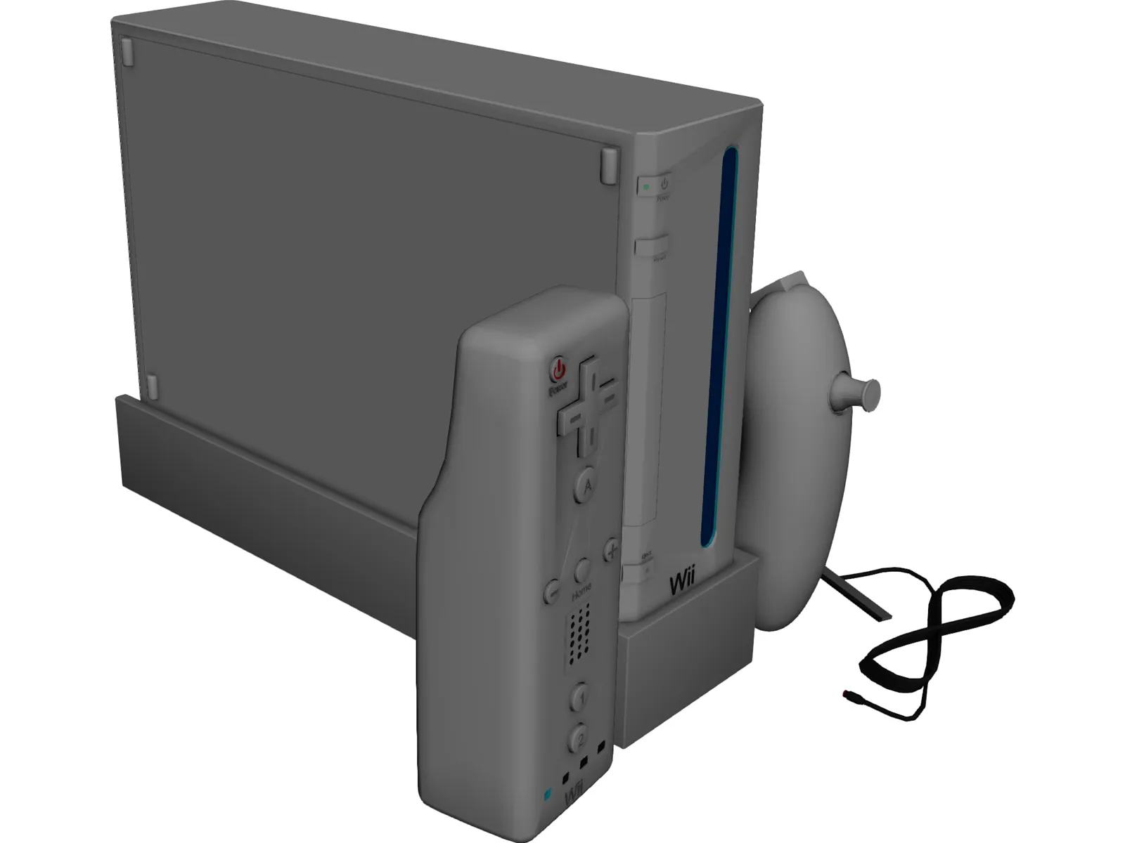 Nintendo Wii 3D Model main preview