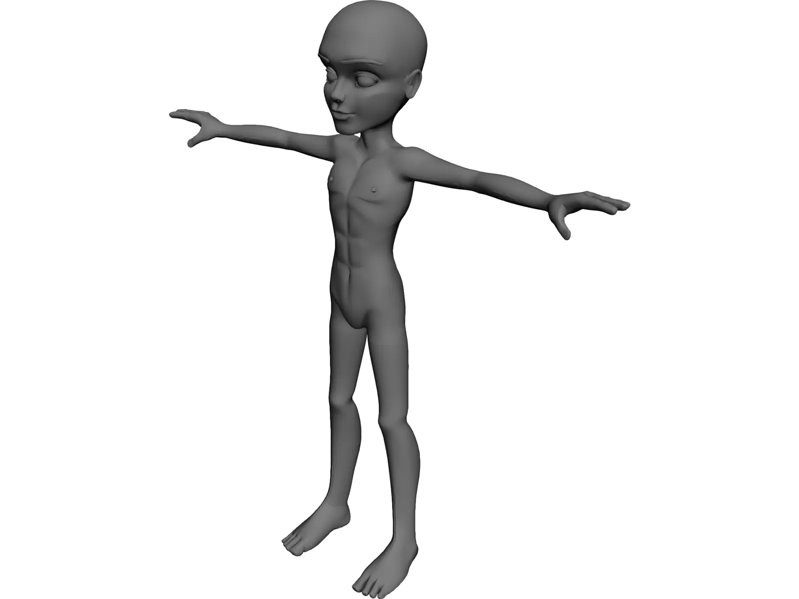 Boy 3D Model main preview