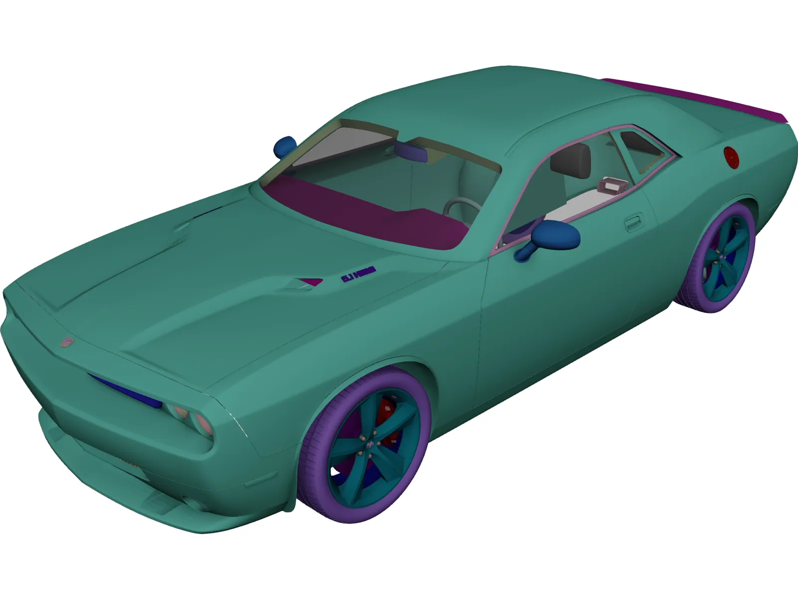 Dodge Challenger SRT8 3D Model main preview