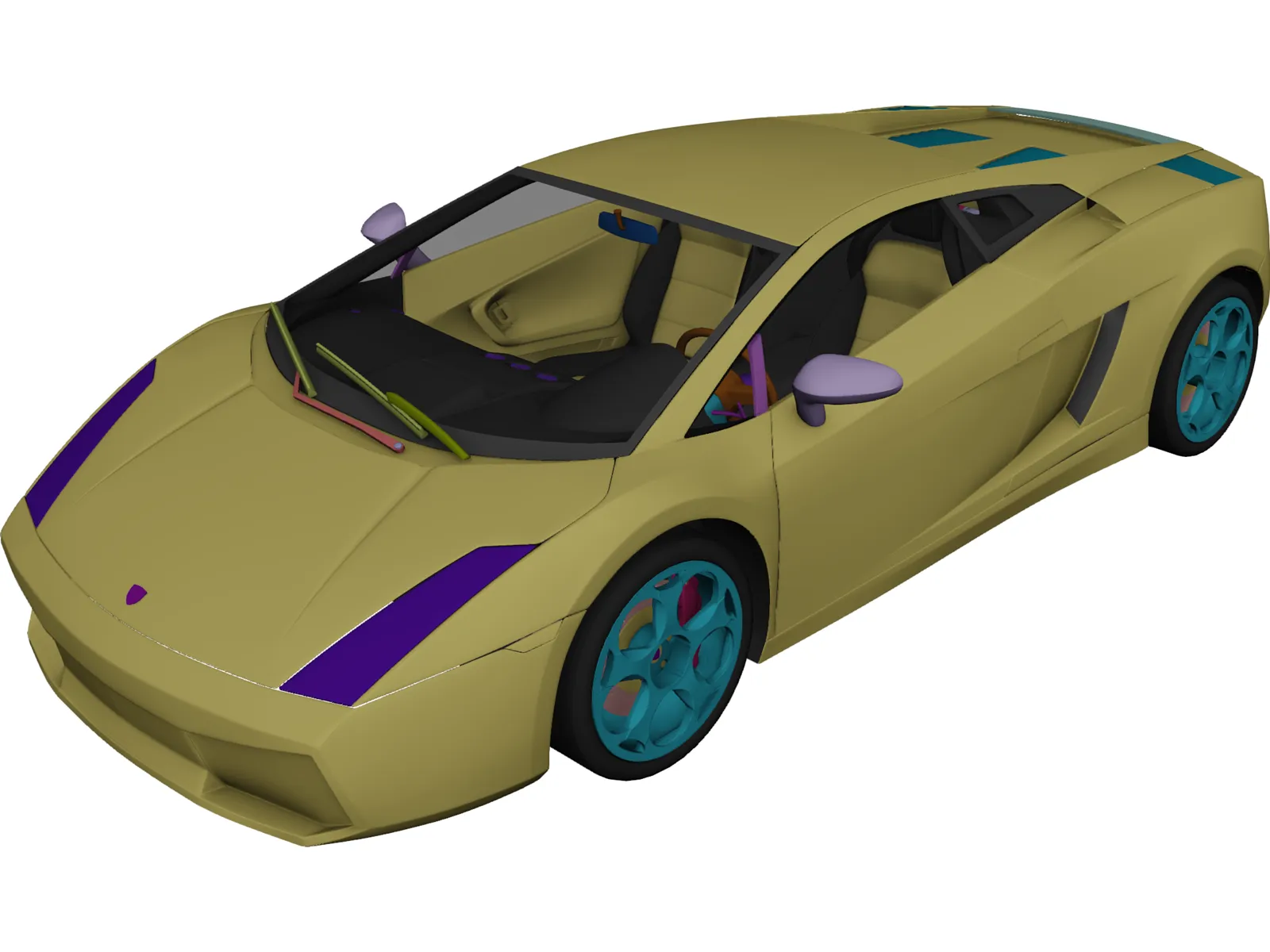 Lamborghini Gallardo 3D Model main preview