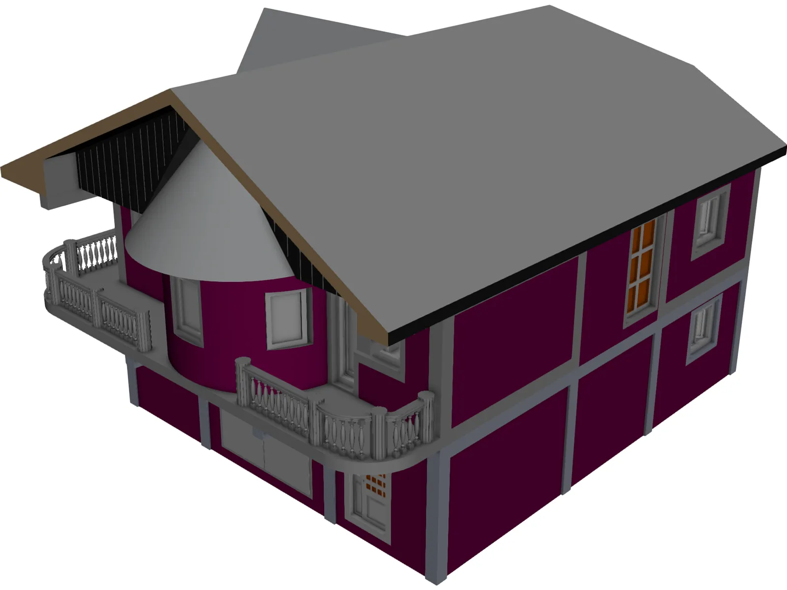 House Victorian 3D Model main preview