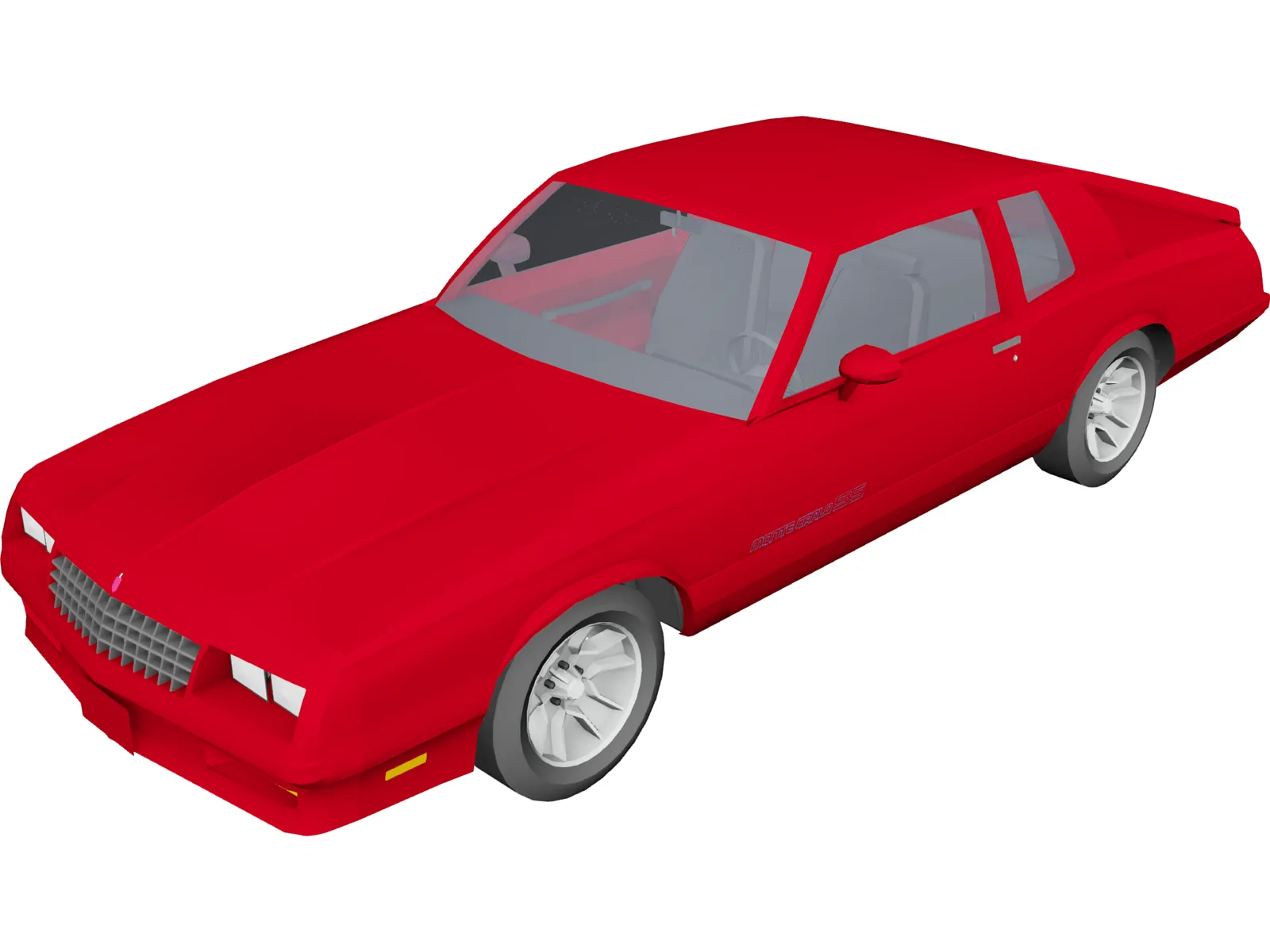 Chevrolet Monte Carlo SS (1986) 3D Model main preview