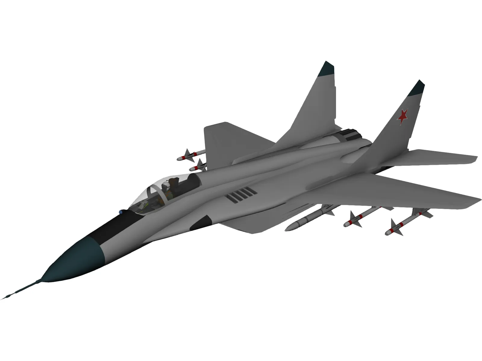 MiG-29A 3D Model main preview