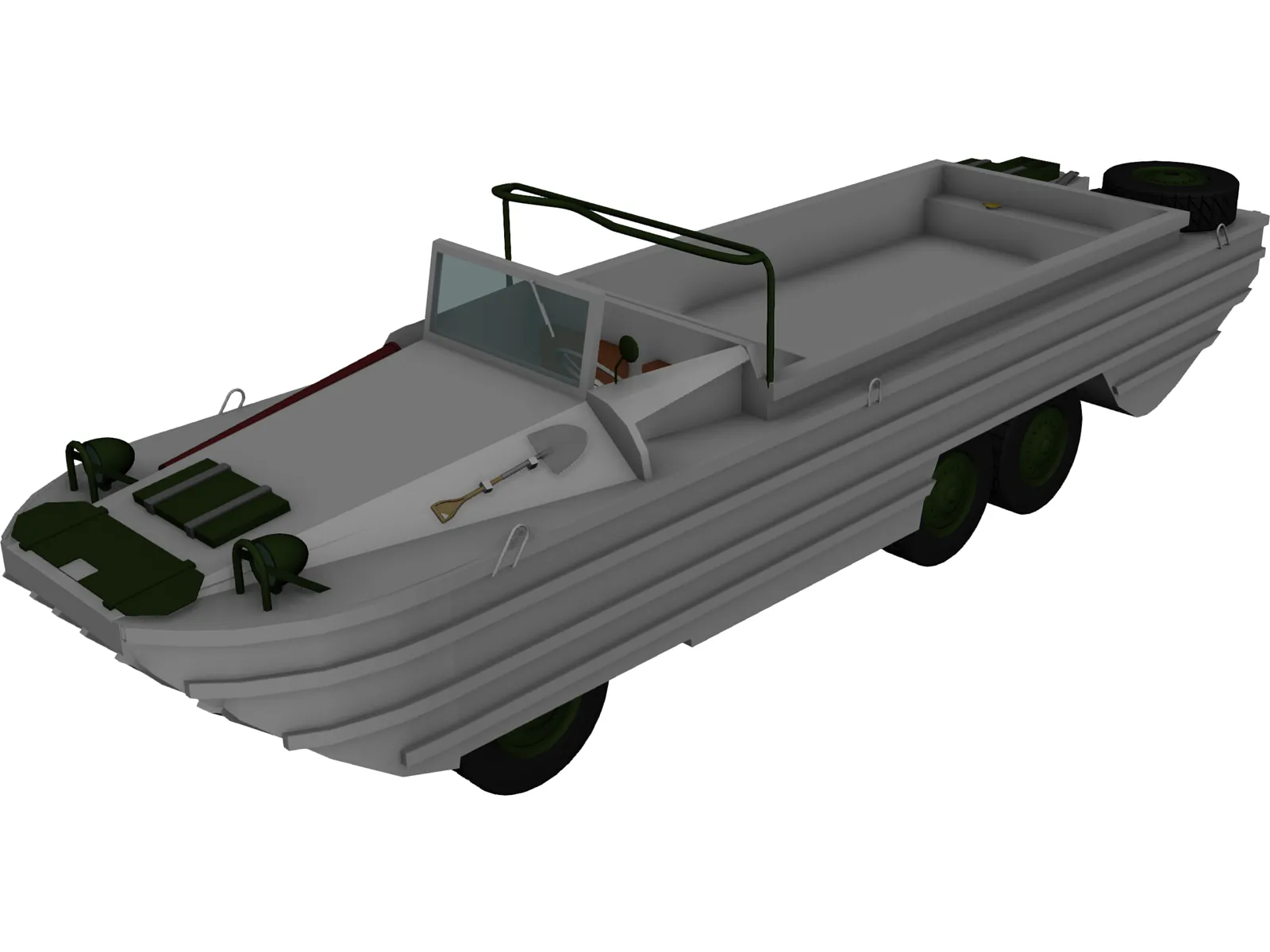 DUKW 3D Model main preview