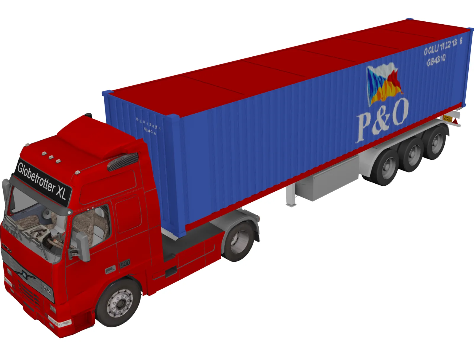 Volvo FH12 3D Model main preview