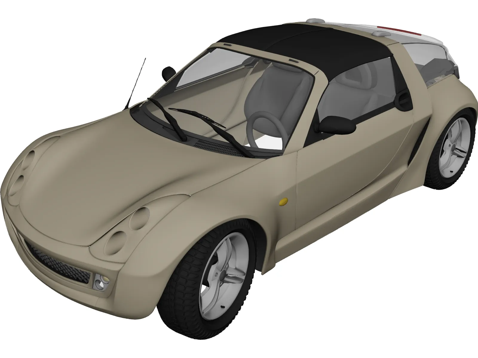 SMART Roadster 3D Model main preview