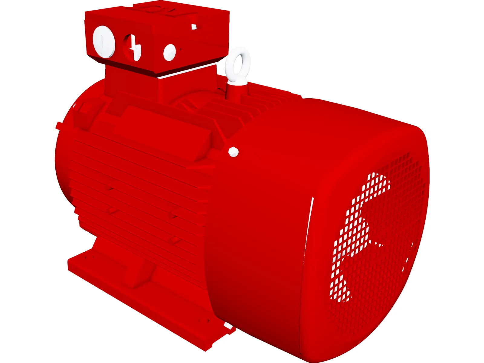 Electric Motor DM1-160L-18.5kW 3D Model main preview