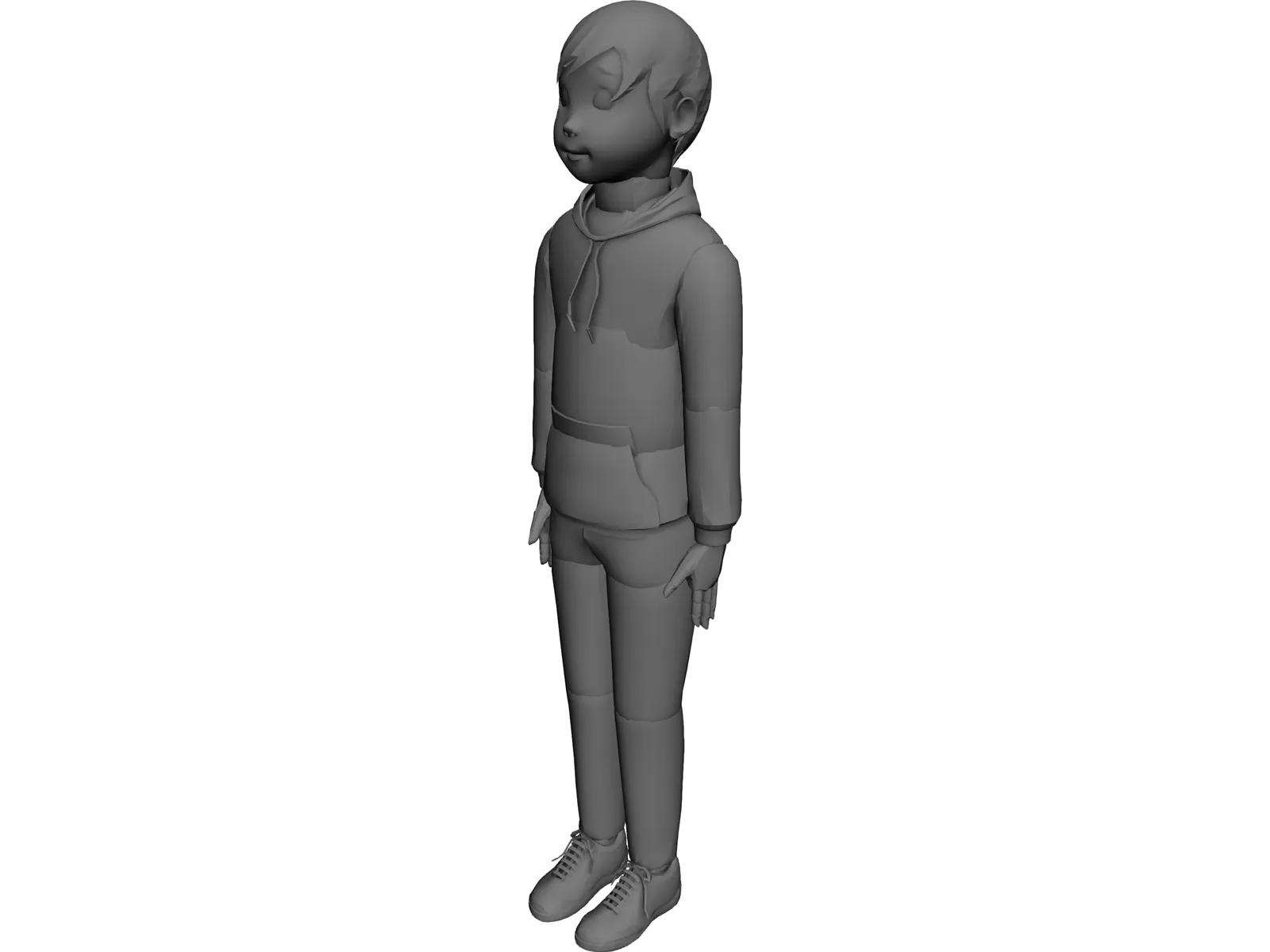 Boy 3D Model main preview