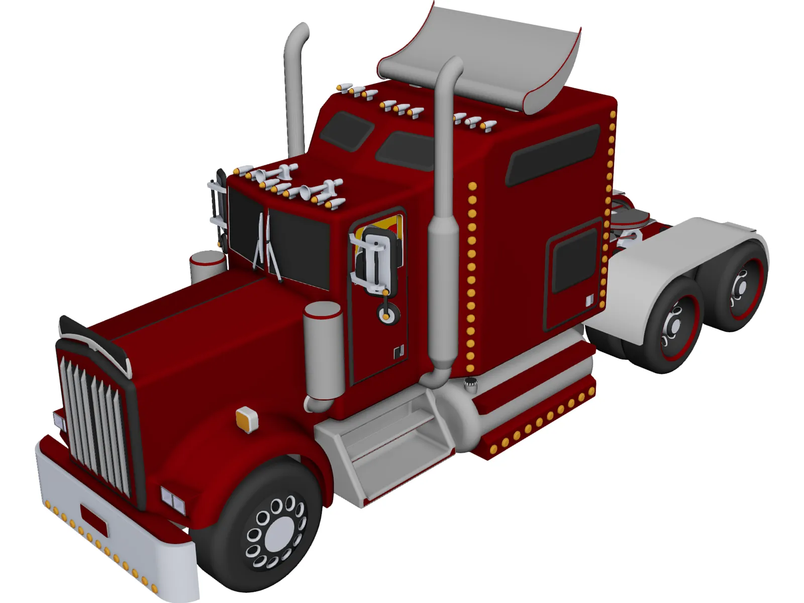 Truck 3D Model main preview