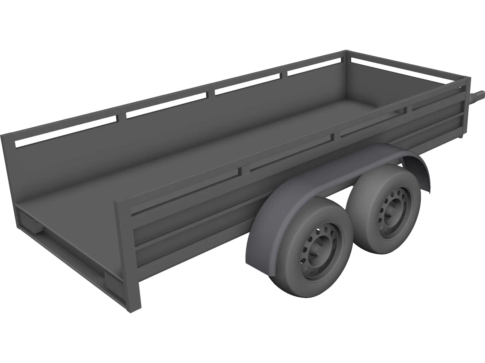Koch Tandem Trailer 3D Model main preview