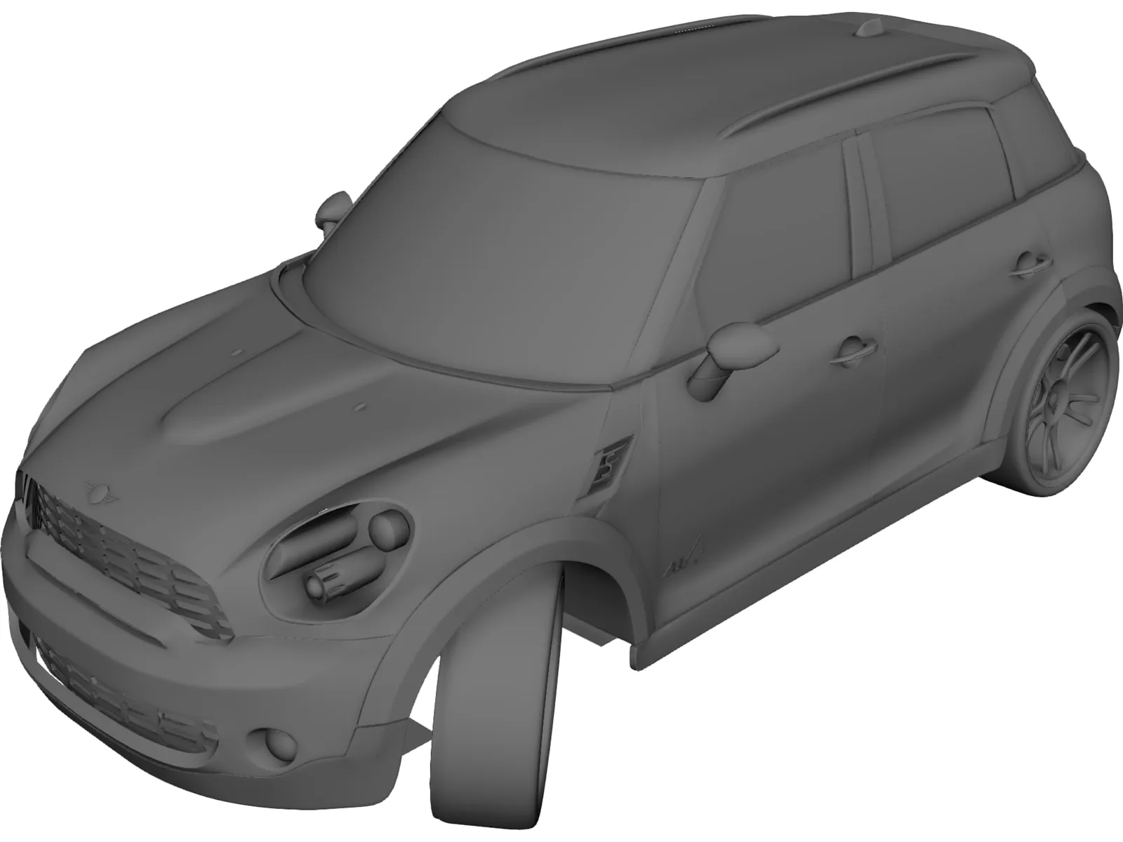 Mini Countryman 3D Model main preview