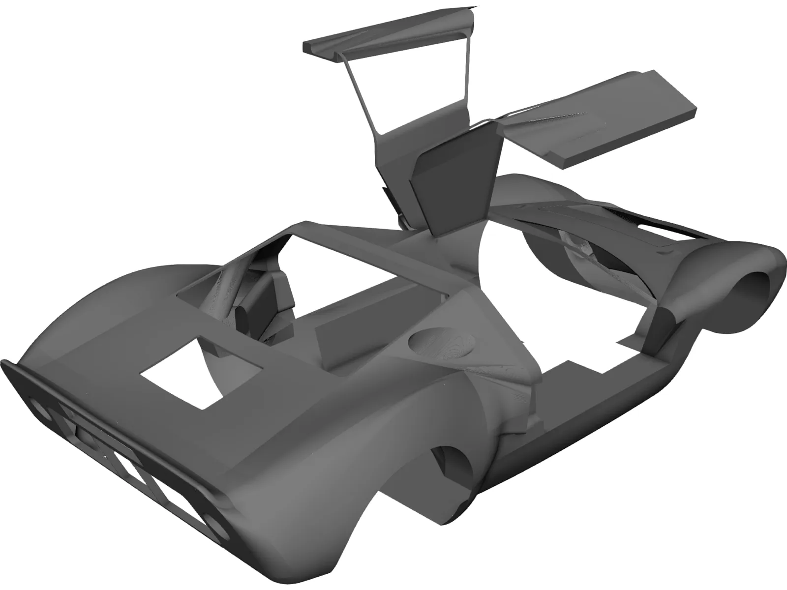 Ford GT40 Body 3D Model main preview